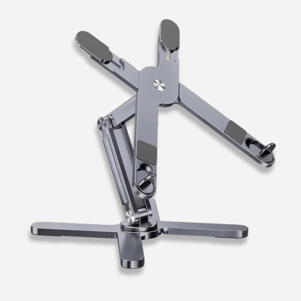 MG ® - Support ordinateur en aluminium pliable et rotatif Gris