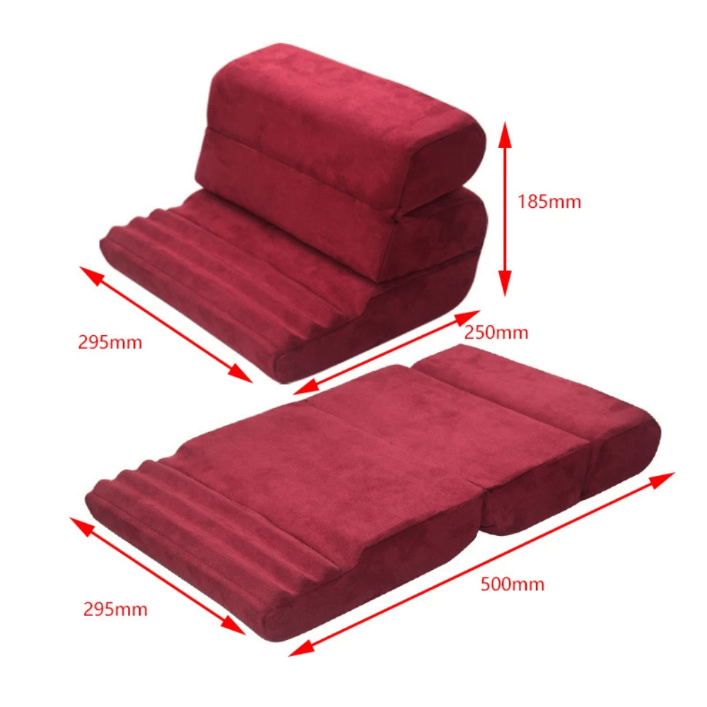 MG ® - Support tablette multifonction 2 en 1 avec coussin Rouge