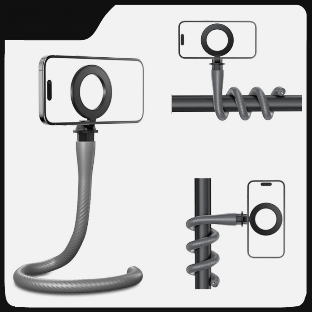 MG® - Support téléphone magnétique flexible compatible Magsafe Gris