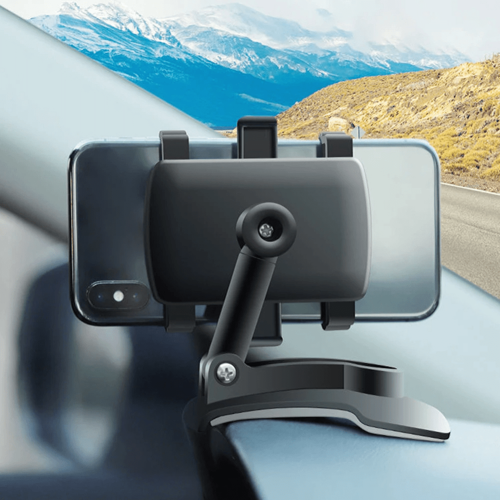 MG® - Support téléphone voiture clip universel 360° Noir