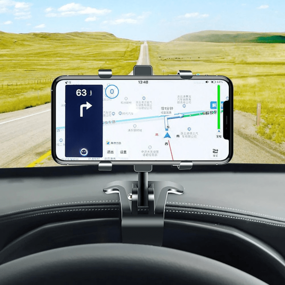 MG® - Support téléphone voiture clip universel 360° Noir