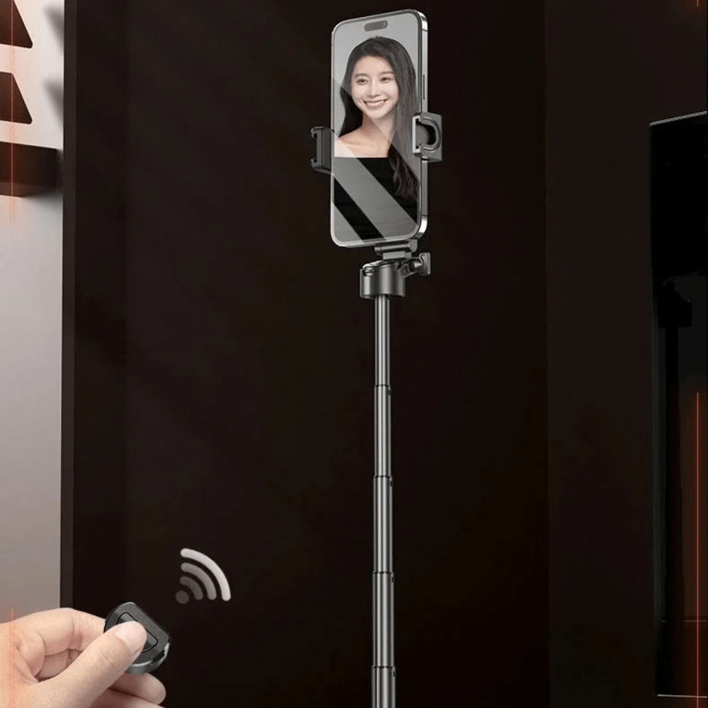 MG® - Trépied pour téléphone télescopique portable Bluetooth