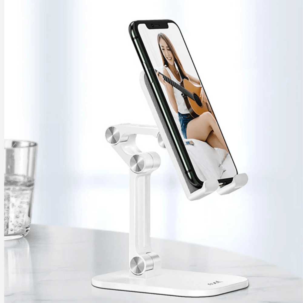 MobiGrip® - Support de téléphone bureau à bras articulé Blanc