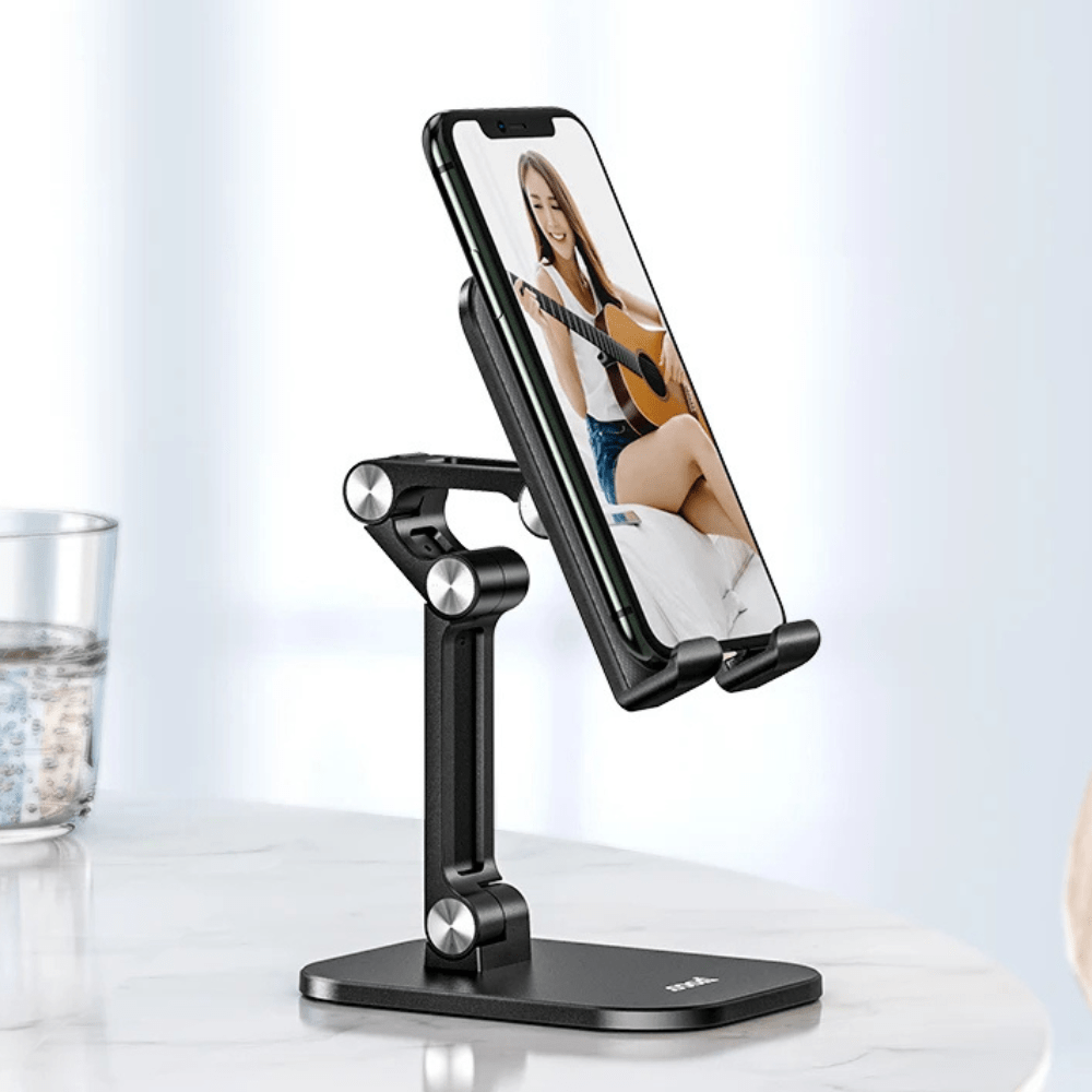 MobiGrip® - Support de téléphone bureau à bras articulé Noir