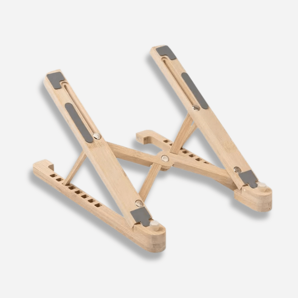 MobiGrip ® - Support ordinateur portable en bois pliable Bambou