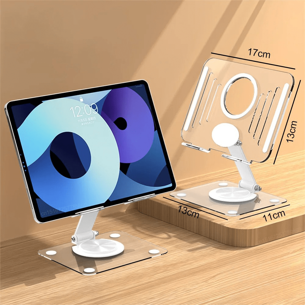 MobiGrip ® - Support tablette bureau transparent Blanc