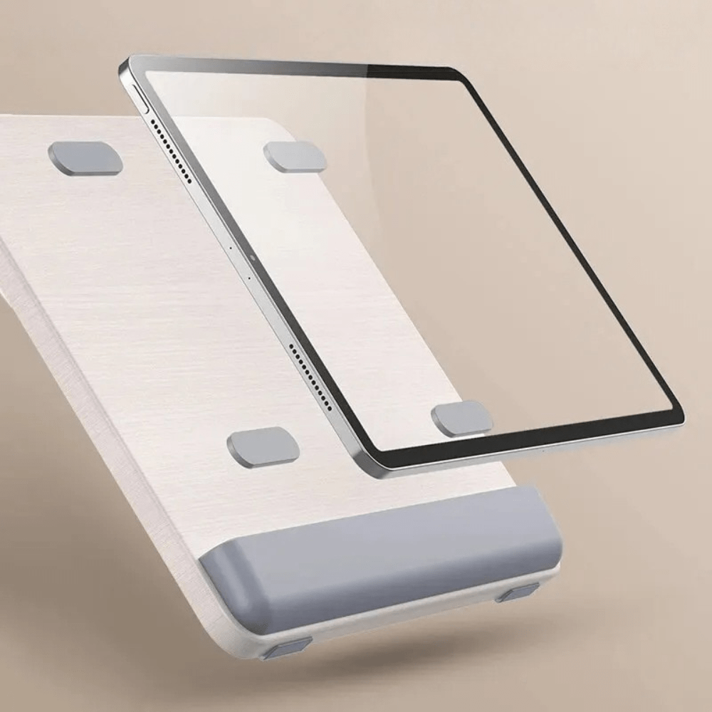 MobiGrip ® - Support tablette en bois pliable Beige