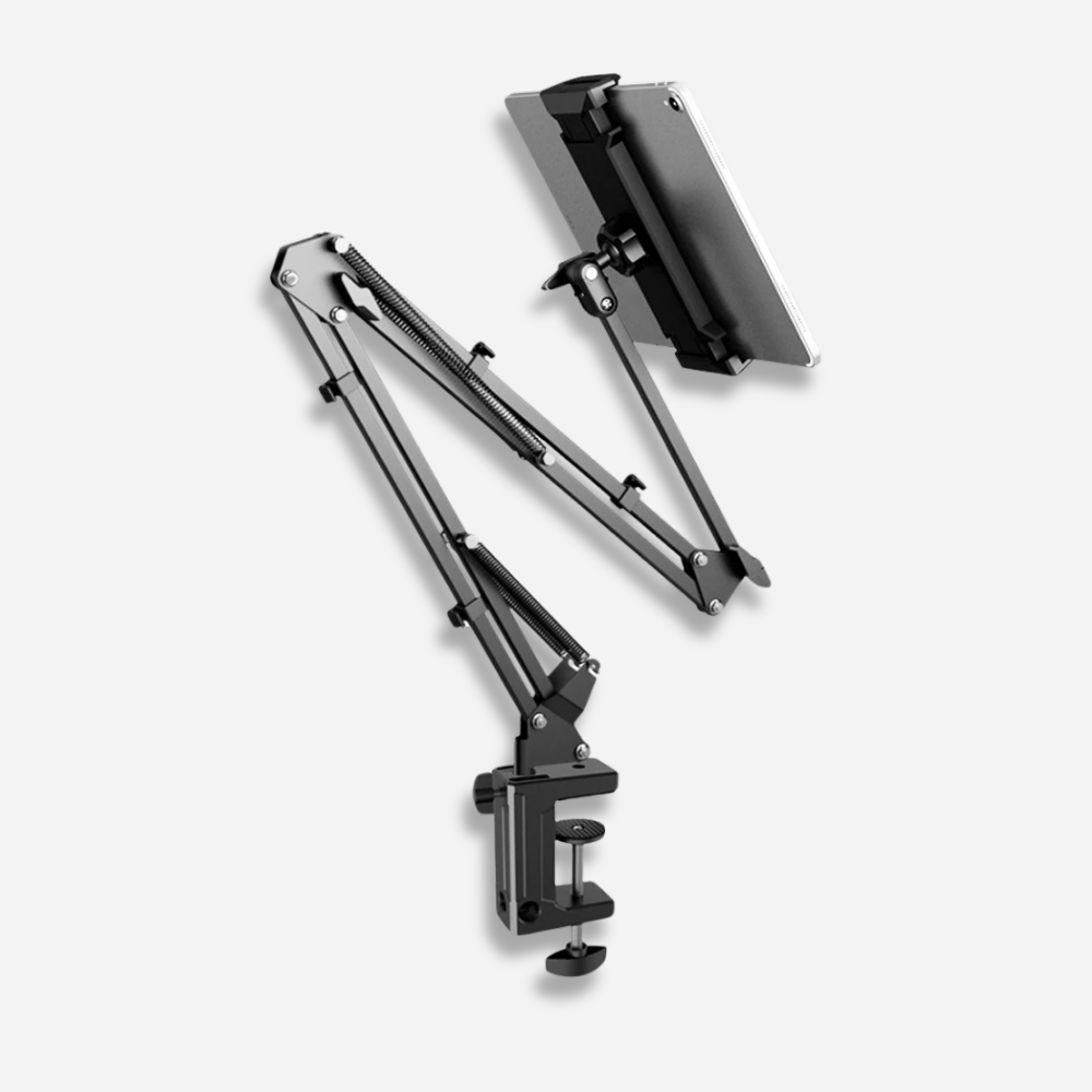 MobiGrip ® - Support tablette lit à bras articulé Noir