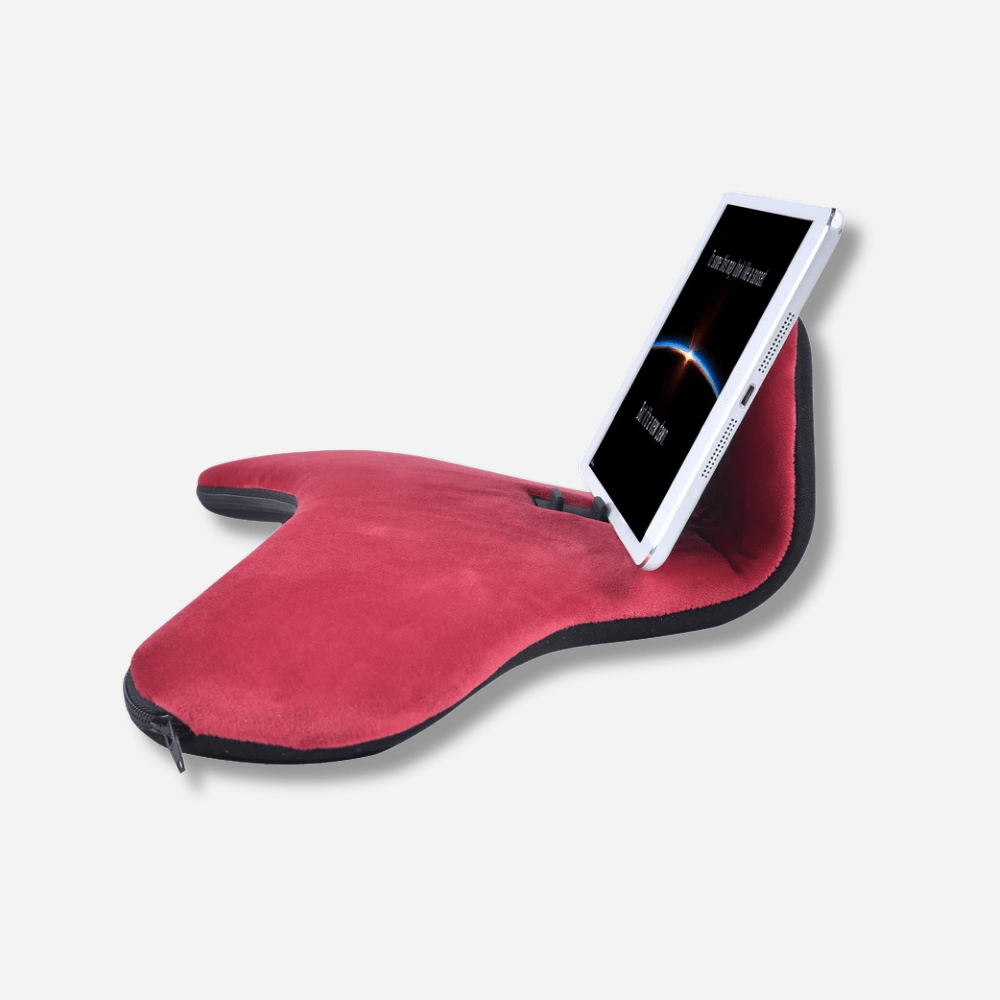 MobiGrip ® - Support tablette oreiller polyvalent Rouge