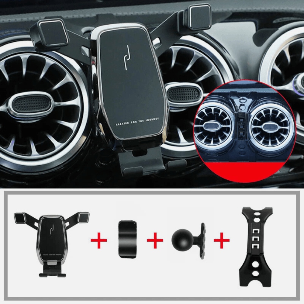 MobiGrip® - Support téléphone design pour Mercedes Classe A Noir