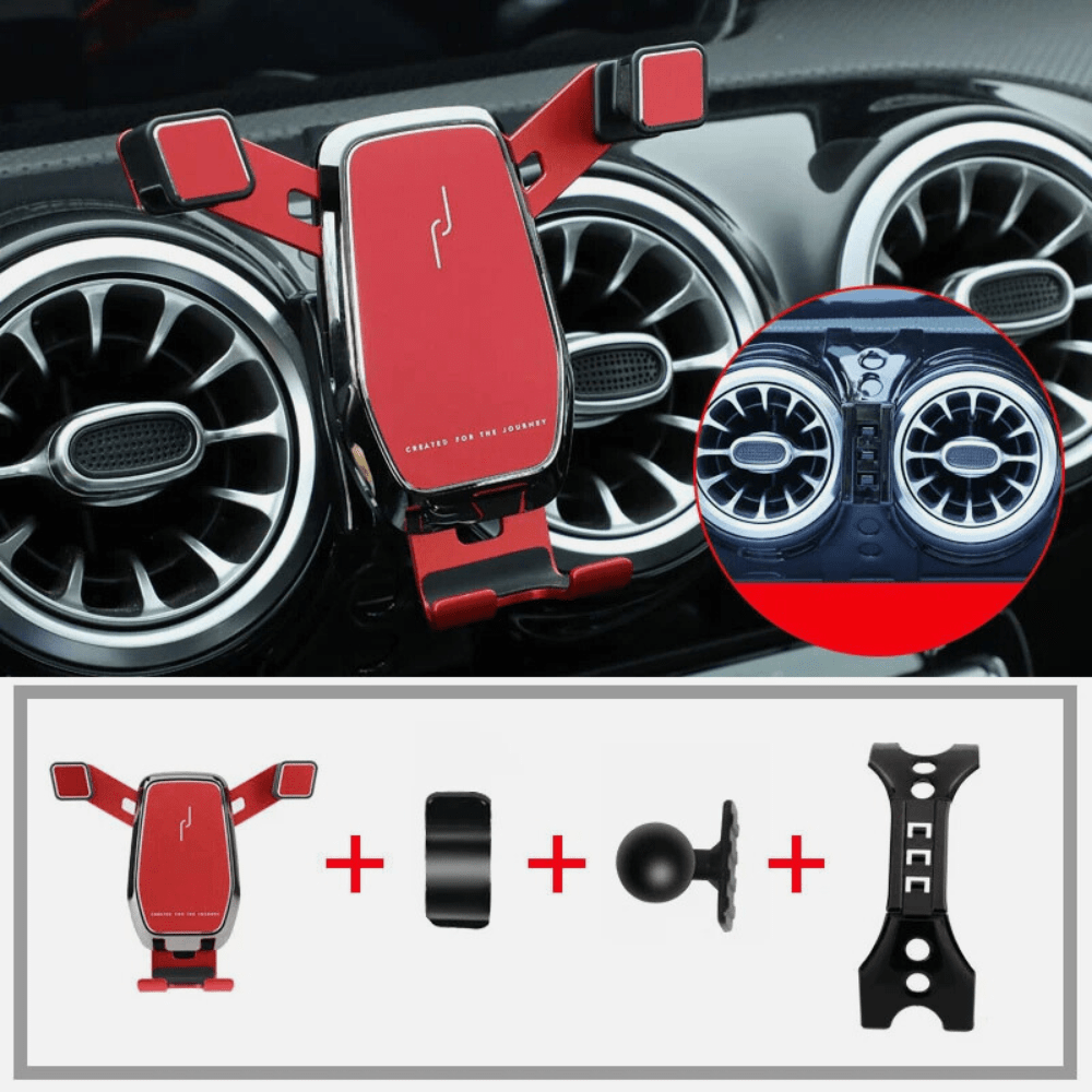 MobiGrip® - Support téléphone design pour Mercedes Classe A Rouge