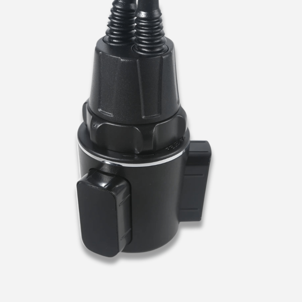 MobiGrip® - Support téléphone porte gobelet à double tête Noir