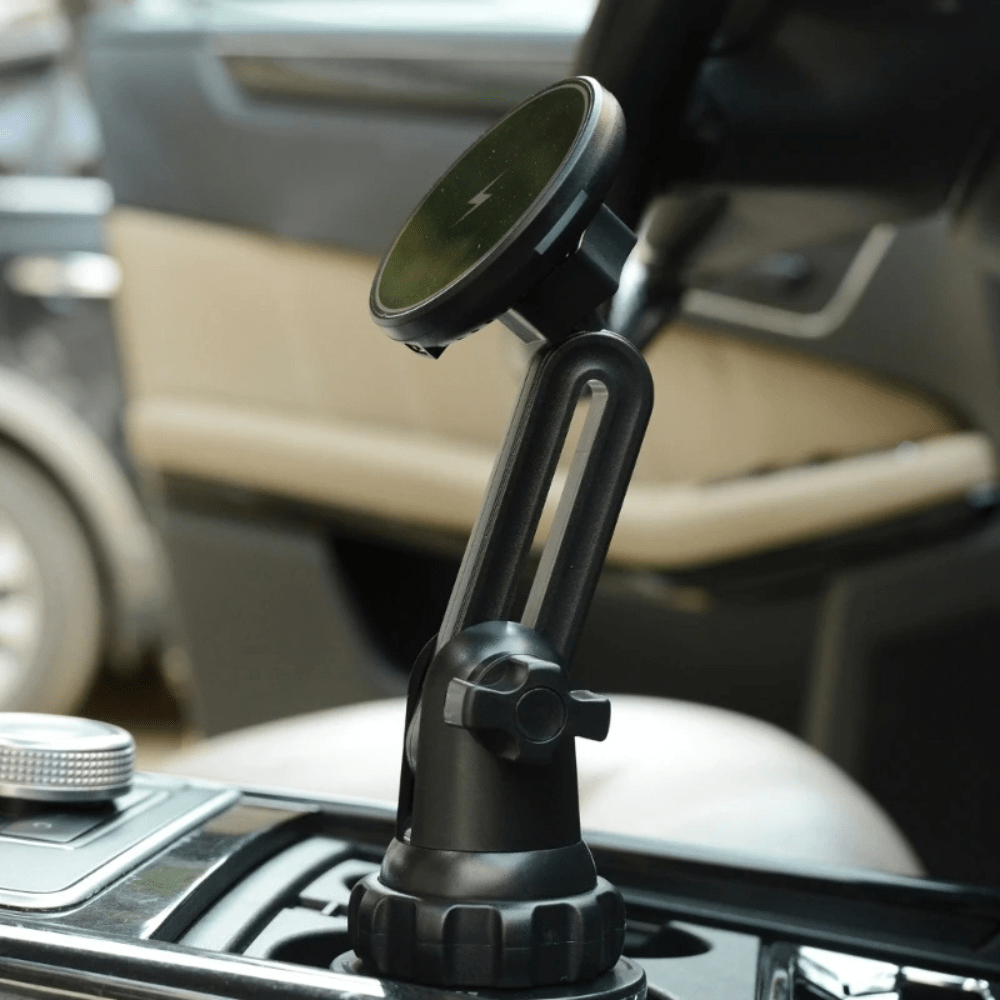 MobiGrip® - Support téléphone porte gobelet magnétique avec chargeur