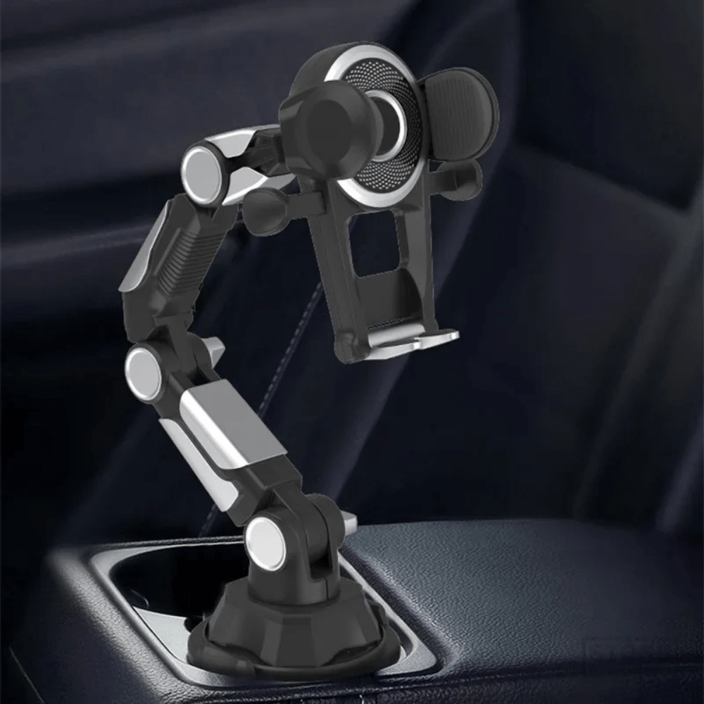 MobiGrip® - Support téléphone porte gobelet universel Noir