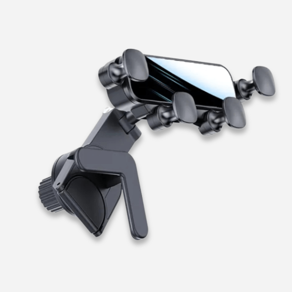 MobiGrip® - Support téléphone voiture à gravité pour écran central Noir