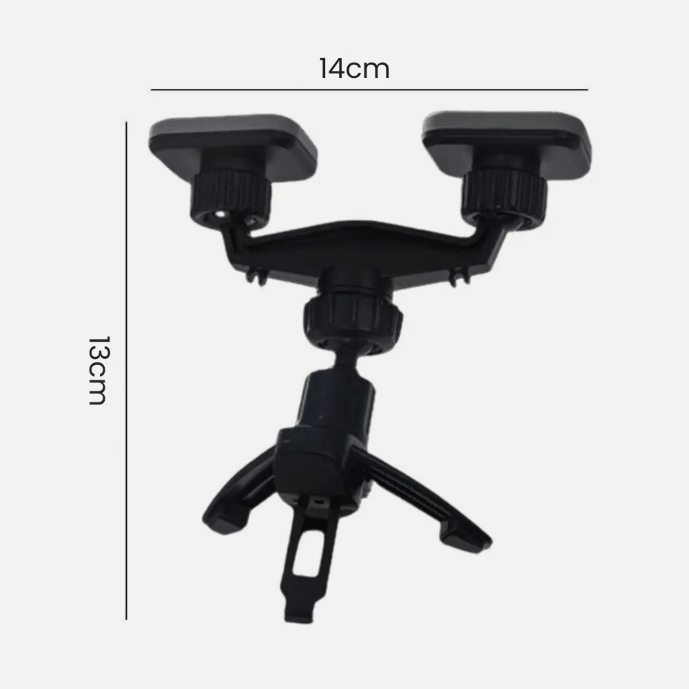 MobiGrip® - Support téléphone voiture grille aération magnétique duo Noir