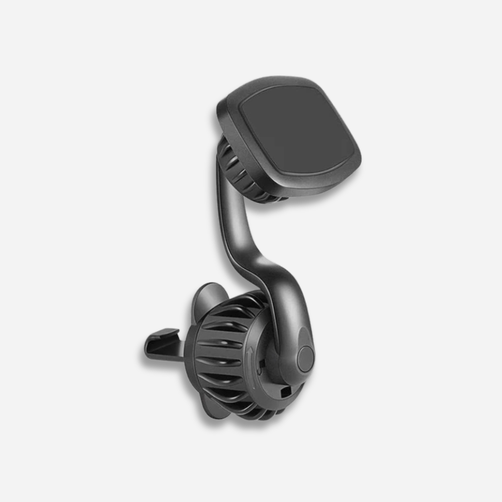 MobiGrip® - Support téléphone voiture grille aération magnétique Noir