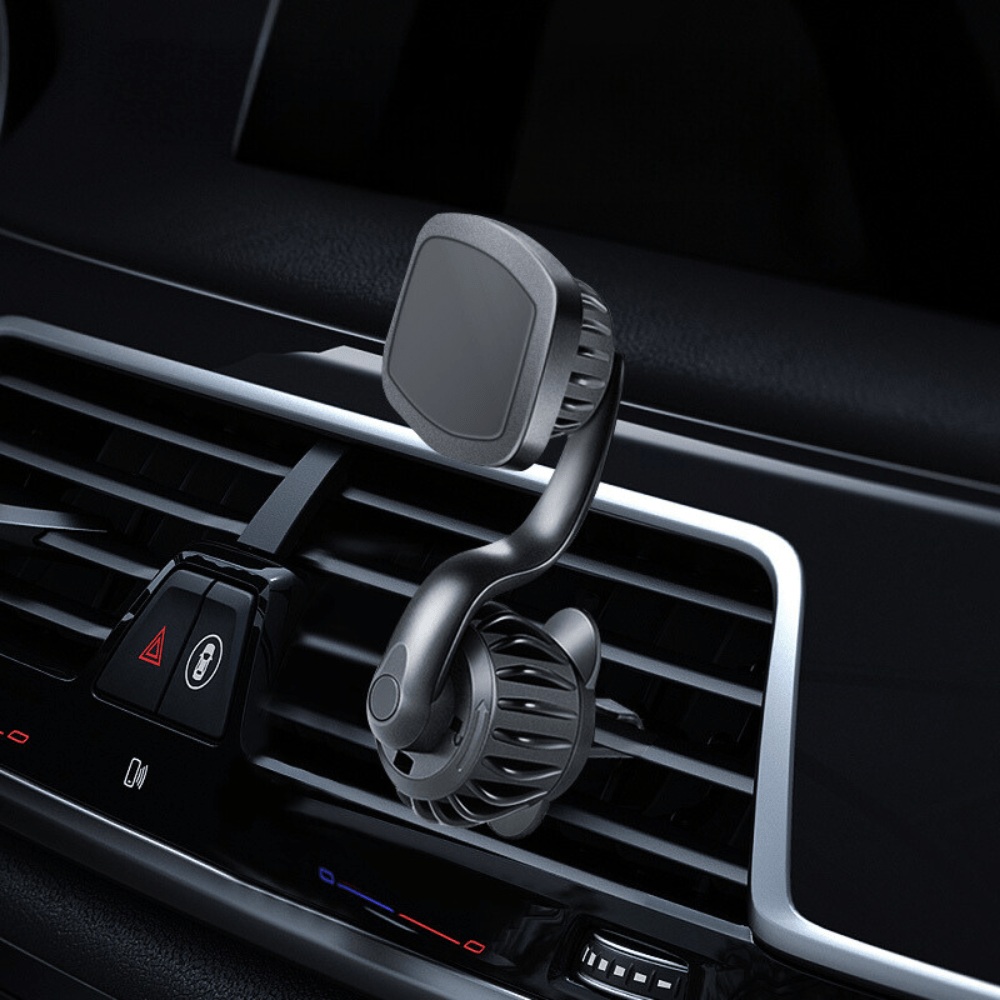 MobiGrip® - Support téléphone voiture grille aération magnétique Noir