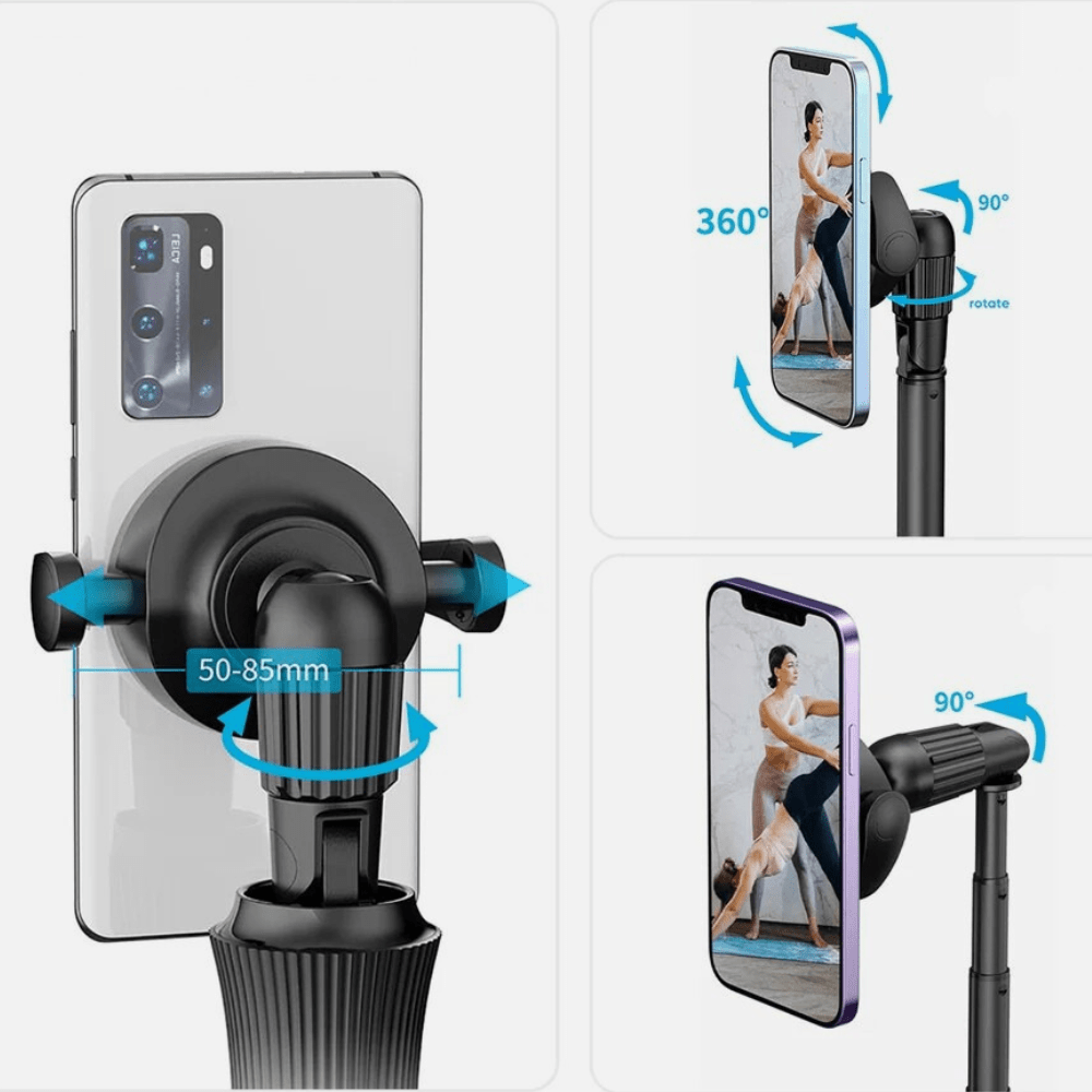 MobiGrip ® - Trépied téléphone magnétique universel Noir