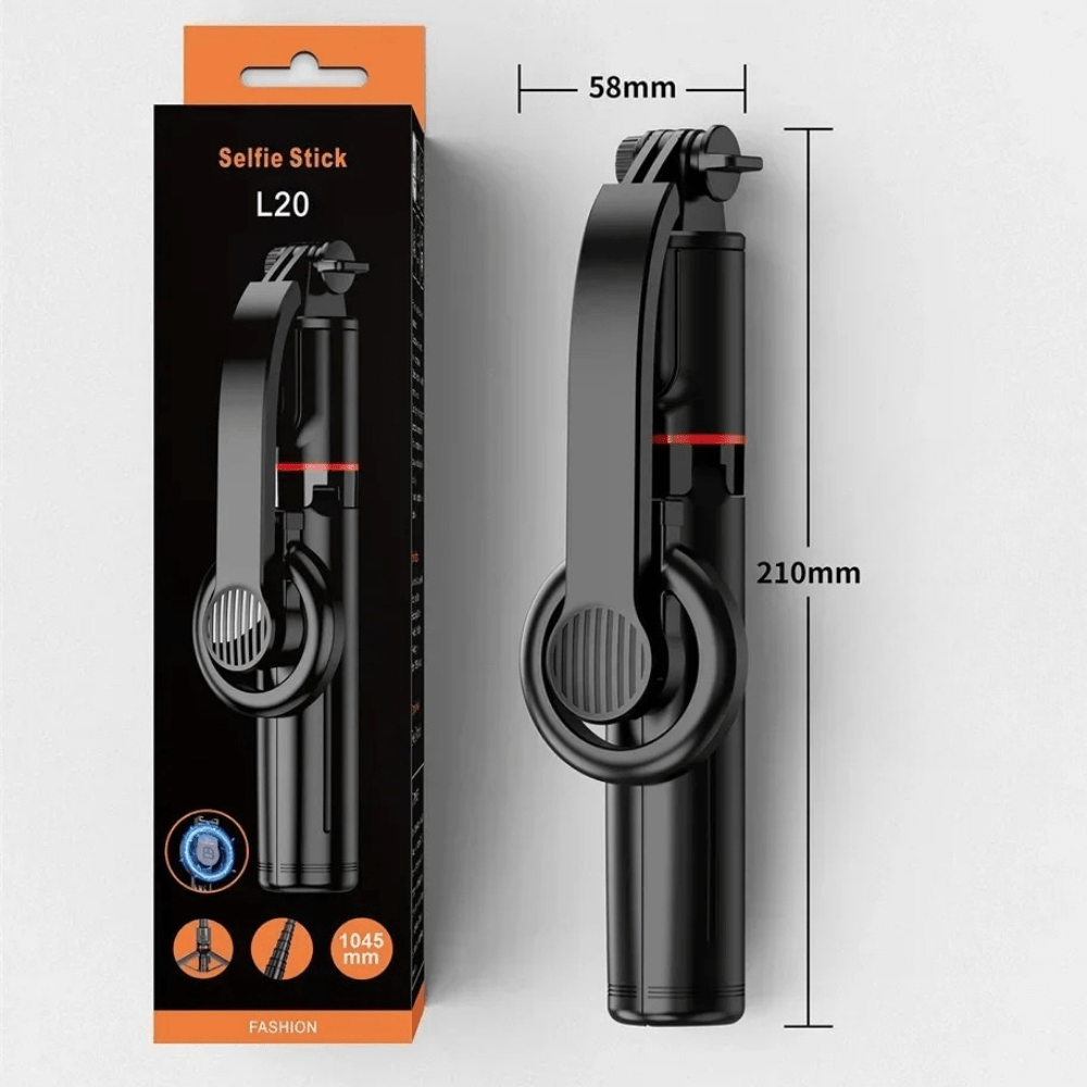 MobiGrip ® - Trépied téléphone noir magnétique extensible Noir