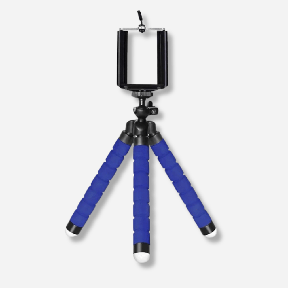 MobiGrip ® - Trépied téléphone octopus portable Bleu