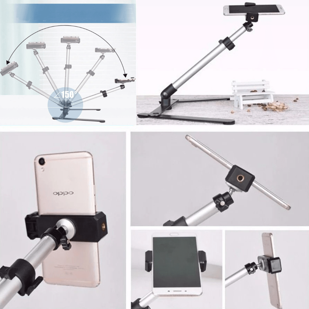 MobiGrip ® - Trépied téléphone pour bureau Argent