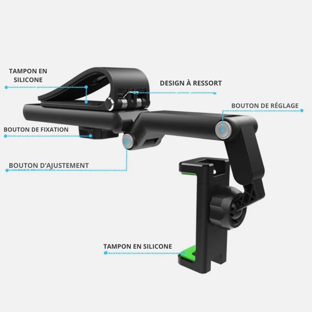 Support téléphone voiture pare-soleil - MobiGrip SunClip