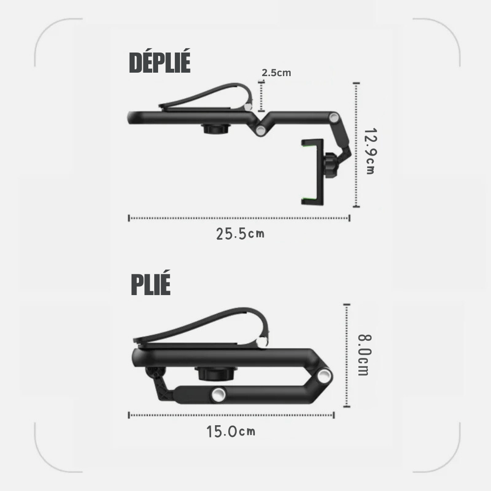 Support téléphone voiture pare-soleil - MobiGrip SunClip