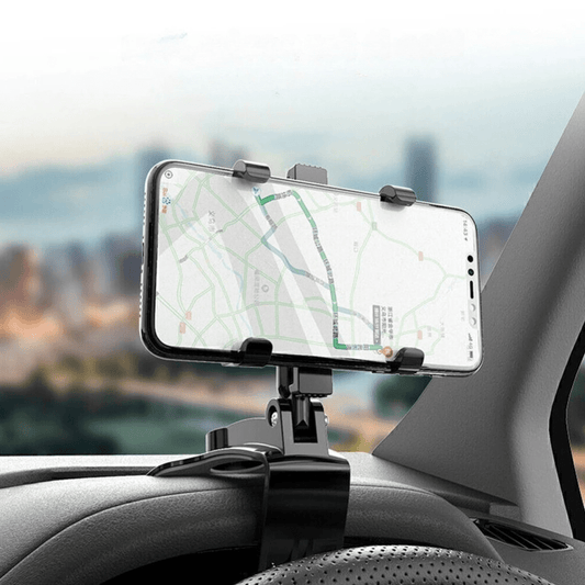 MG® - Support téléphone voiture clip universel 360° Noir