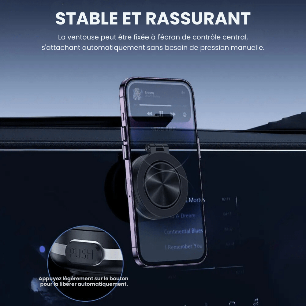 MobiGrip® MagRing | Support de téléphone magnétique à ventouse 360°