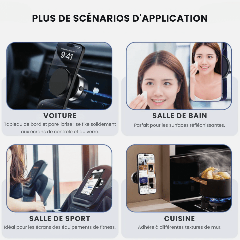 MobiGrip® MagVac | Support magnétique à fixation sous vide