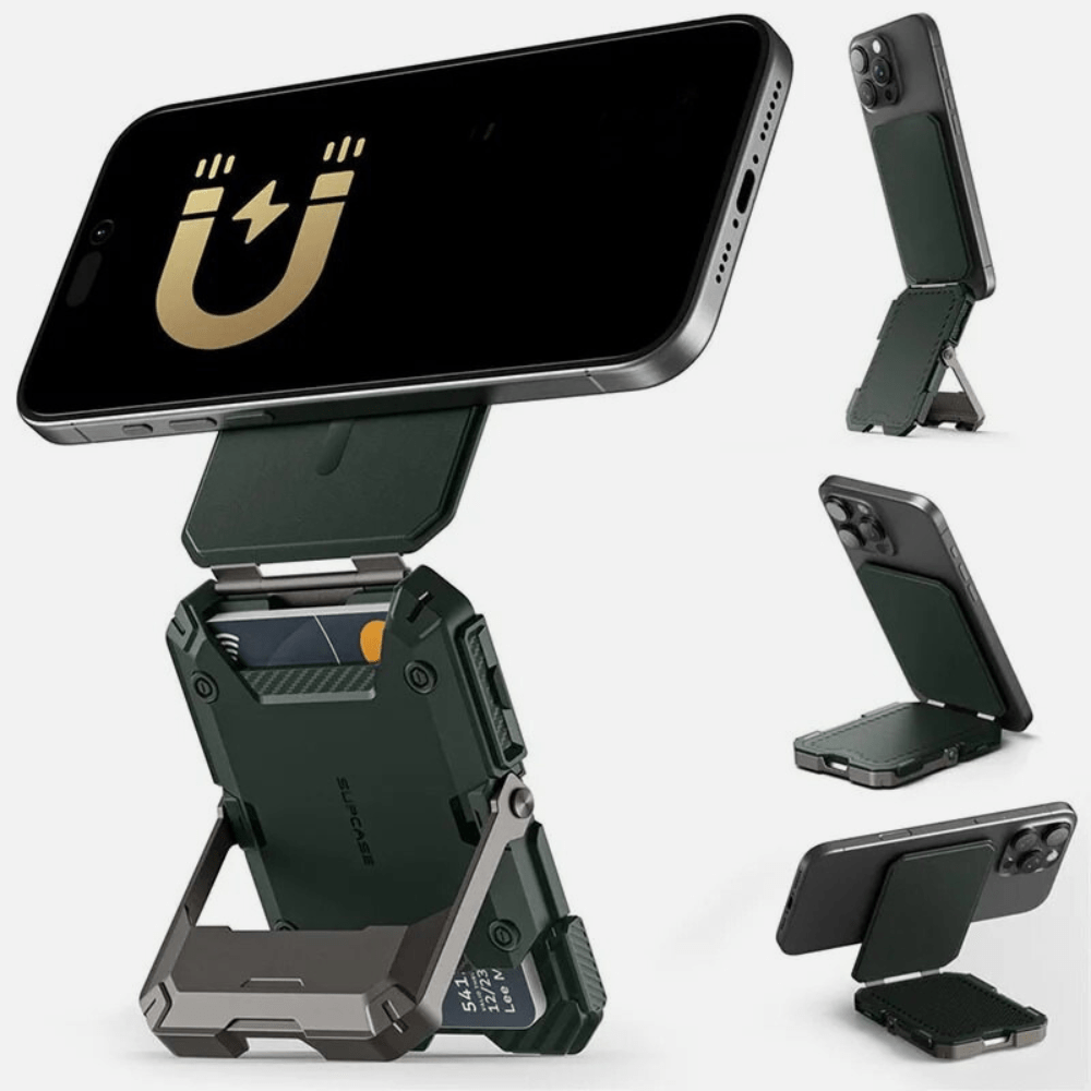 MobiGrip® - Porte-cartes premium avec support intégré Vert