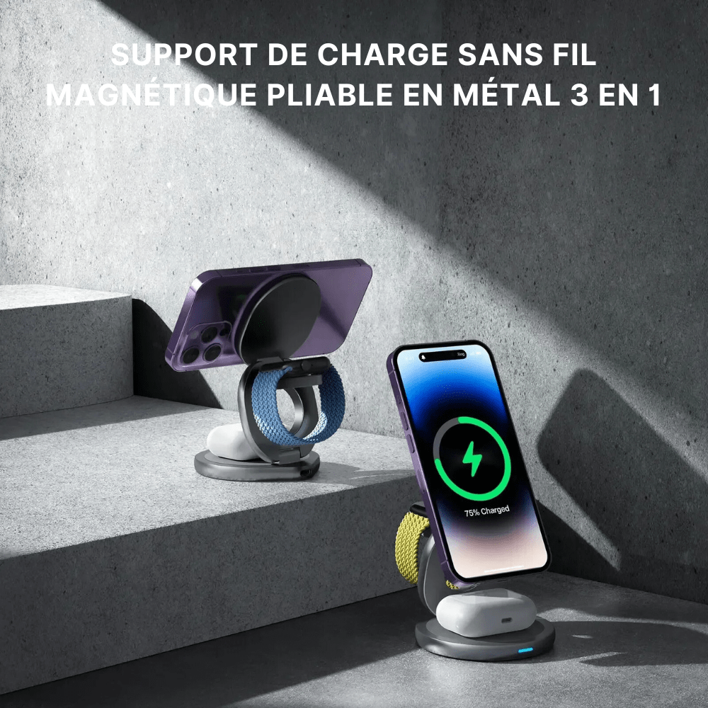 MobiGrip® - Support de téléphone bureau avec chargeur sans fil