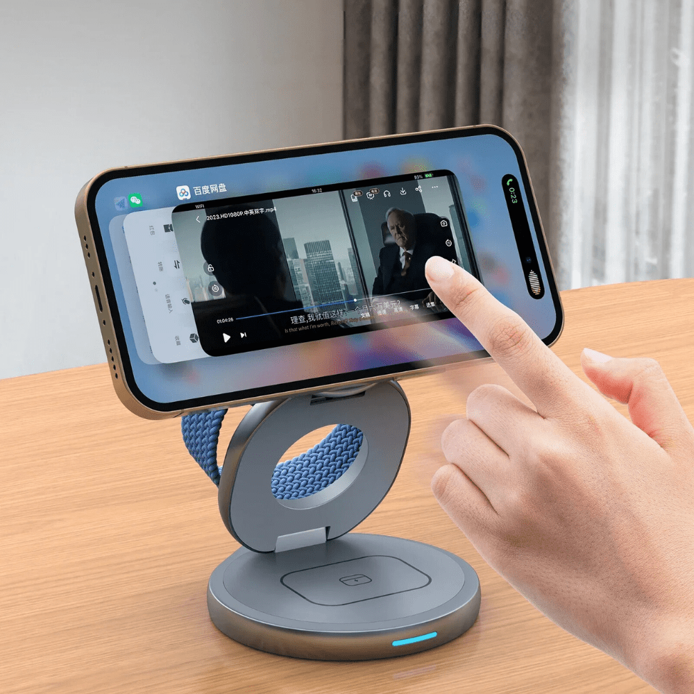 MobiGrip® - Support de téléphone bureau avec chargeur sans fil