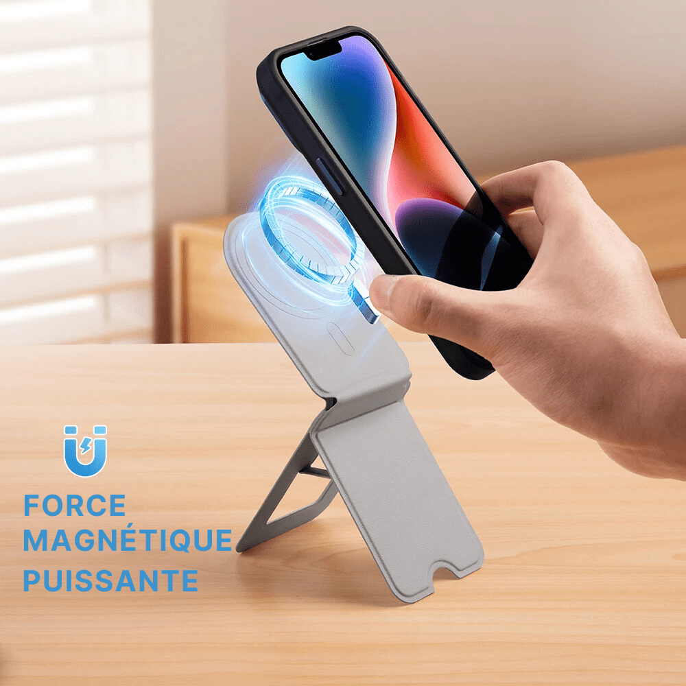 MobiGrip ® - Support téléphone bureau magnétique en métal