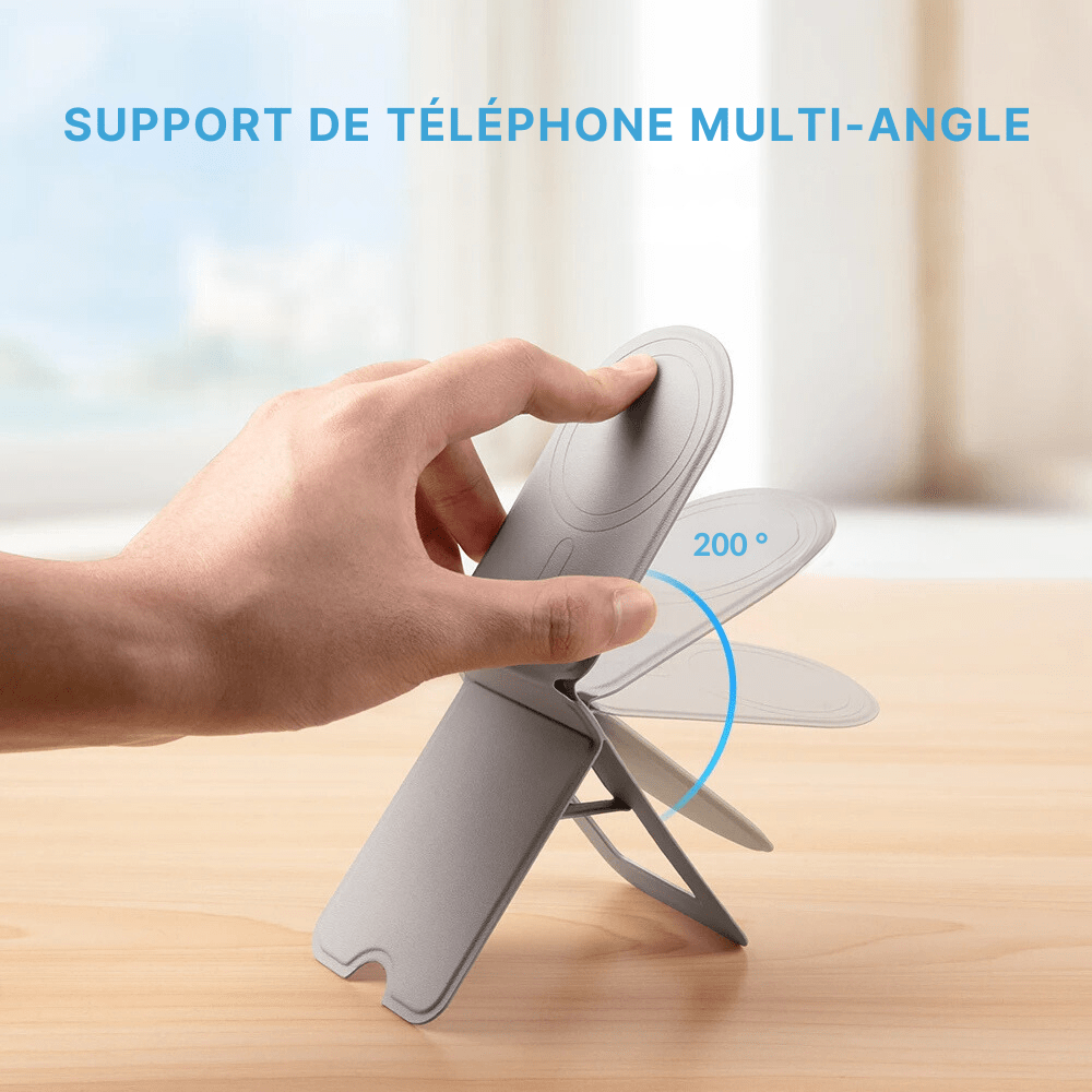 MobiGrip ® - Support téléphone bureau magnétique en métal