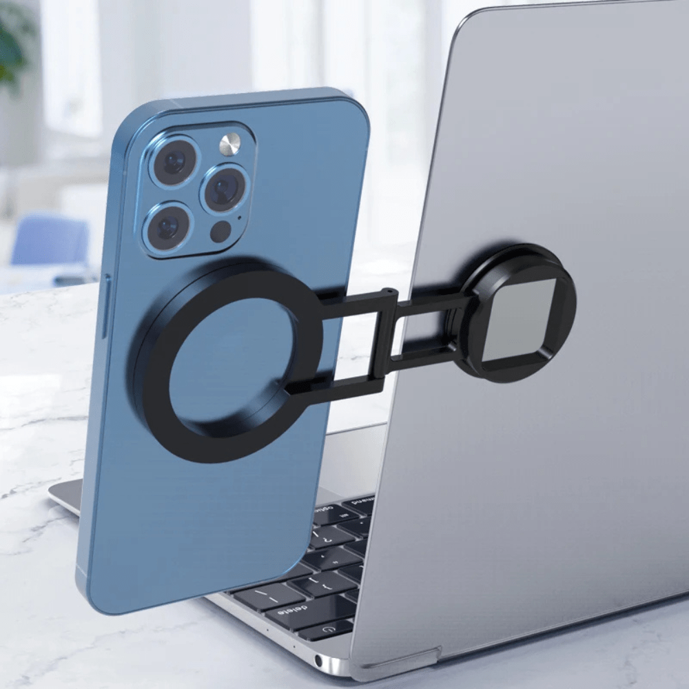 MobiGrip® -Support téléphone latéral pour écran d’ordinateur Noir
