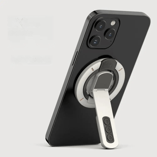 MobiGrip - Support téléphone magnétique double face lumineux Blanc