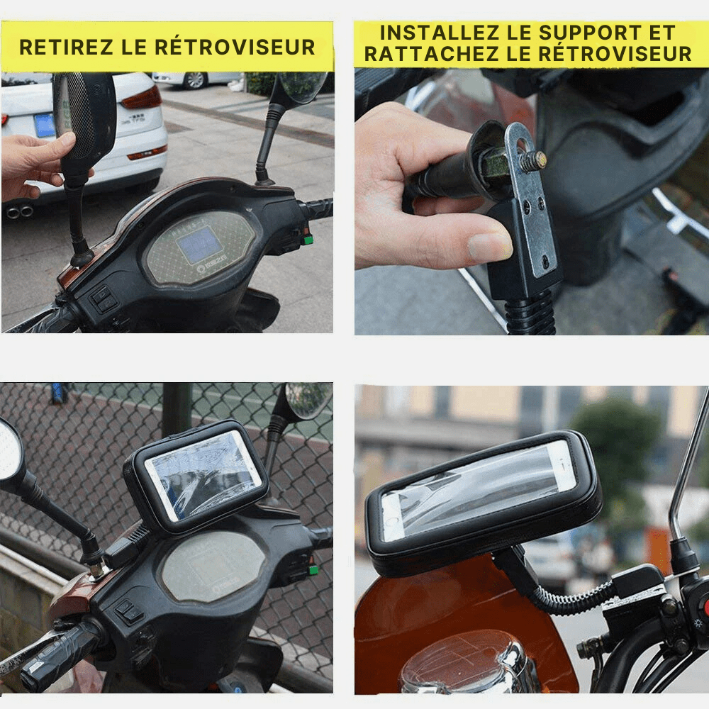 MobiGrip ® - Support téléphone scooter étanche