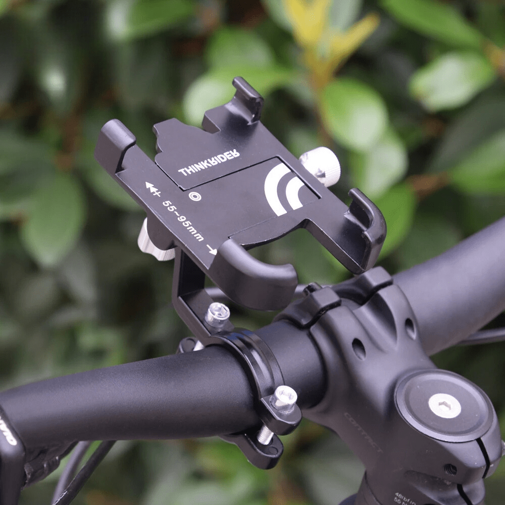 MobiGrip ® - Support téléphone vélo en aluminium Noir