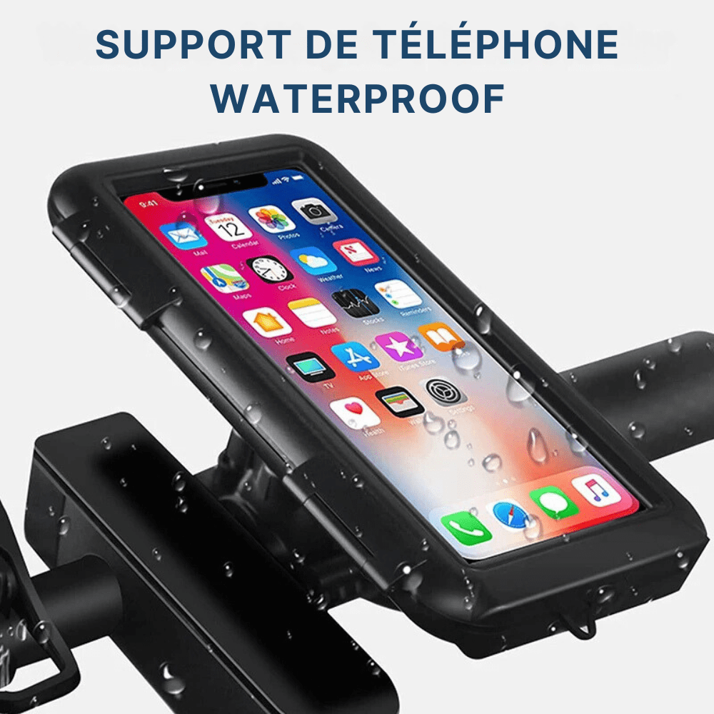 MobiGrip ® - Support téléphone vélo étanche Noir