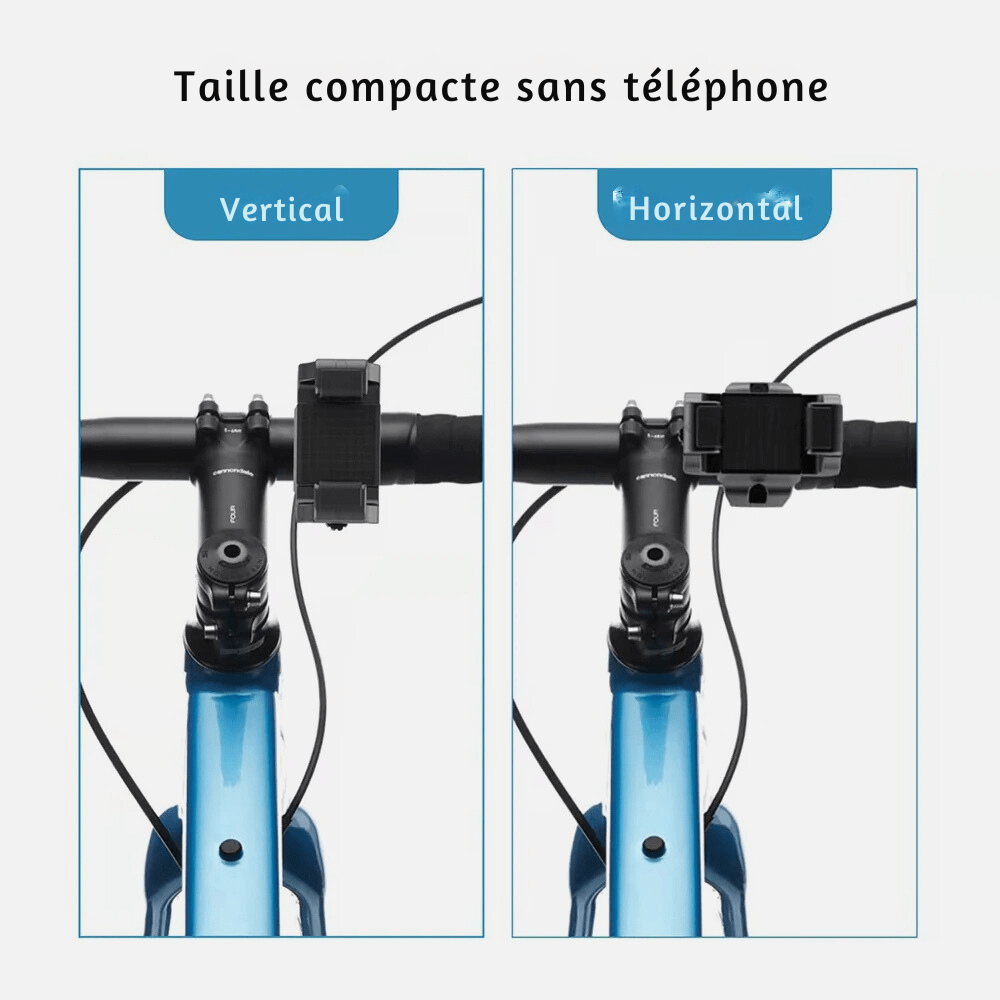 MobiGrip ® - Support téléphone vélo VTT | Uppel Noir