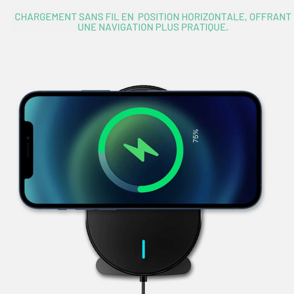 MobiGrip ® - Support téléphone voiture magnétique design Noir