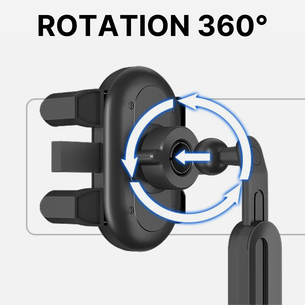 MobiGrip ® - Support téléphone voiture rétroviseur Noir