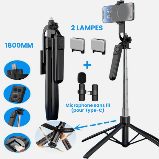 MobiGrip ® - Trépied pour téléphone professionnel Noir